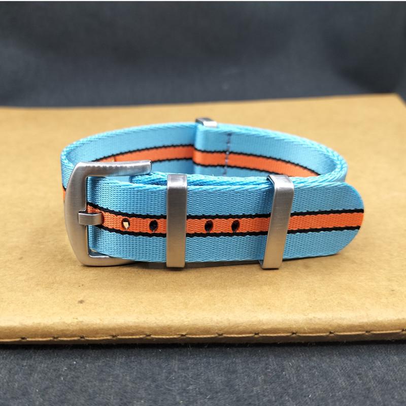 High-End NATO One-Piece Nylon Watch Strap - Canvas Woven, Sizes 18/20/22/24.