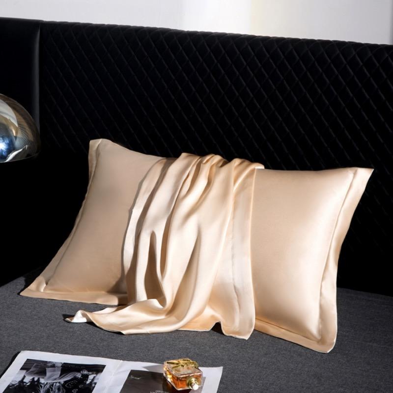 100% Maulbeerseide Luxus Natürliche Schwere Reine Seide Kissenbezug Sommer Kühle Seide Kühlendes Kissenhandtuch Kissenbezug Einzel Doppel