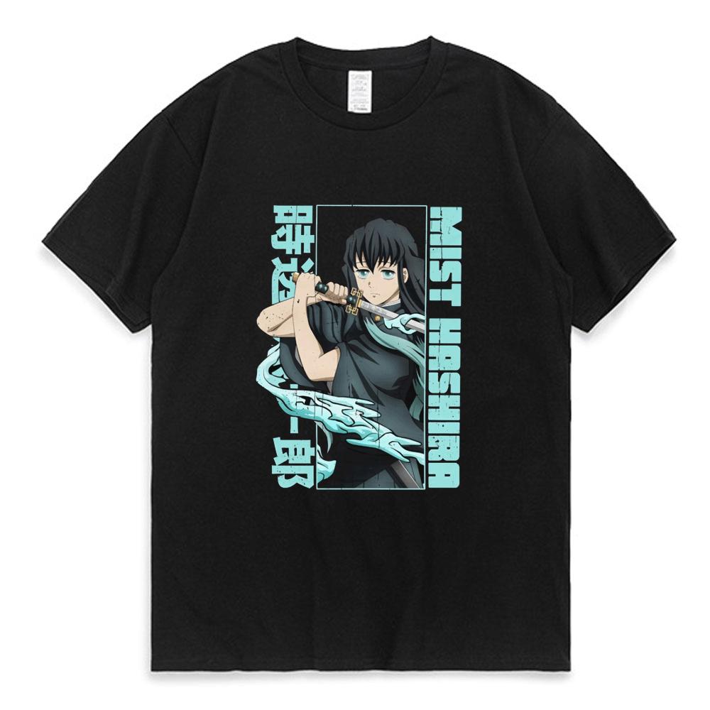 

Убийца демонов Кимэцу но Яиба Камадо Аниме Футболка Японский мультфильм Муитиро Токито Принт Футболка Мужчины Женщины Летний тренд Футболки
