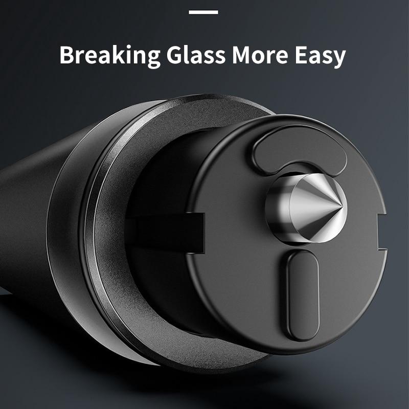 Mini rozbijacz szyby samochodowej przecinak pasów bezpieczeństwa młotek bezpieczeństwa nóż tnący akcesoria wewnętrzne