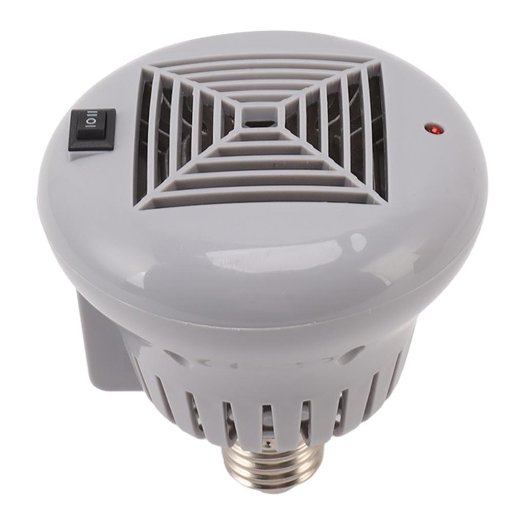 E27 50W To 100W Pet Heating Bulb with Grey Housing 220V 3 Gears Adjustable Basking Light Bulb for Reptile Small Pet Box