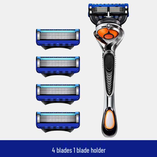 High-Quality Five-Layer Blade Men's Manual Razor - Universal Fit Gillette Head
