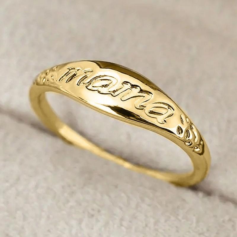 Anello Esclusivo e Minimalista per la Mamma Anello Semplice e di Nicchia a Fiore