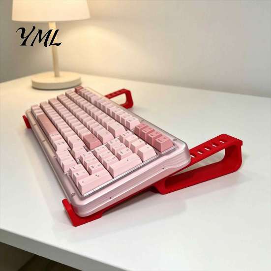 Computer Keyboard Riser 2Pcs Portable Mechanical Stand, Ergonomic Desktop Office Desk Stand Holder, Non-slip Riser, Accessories Base