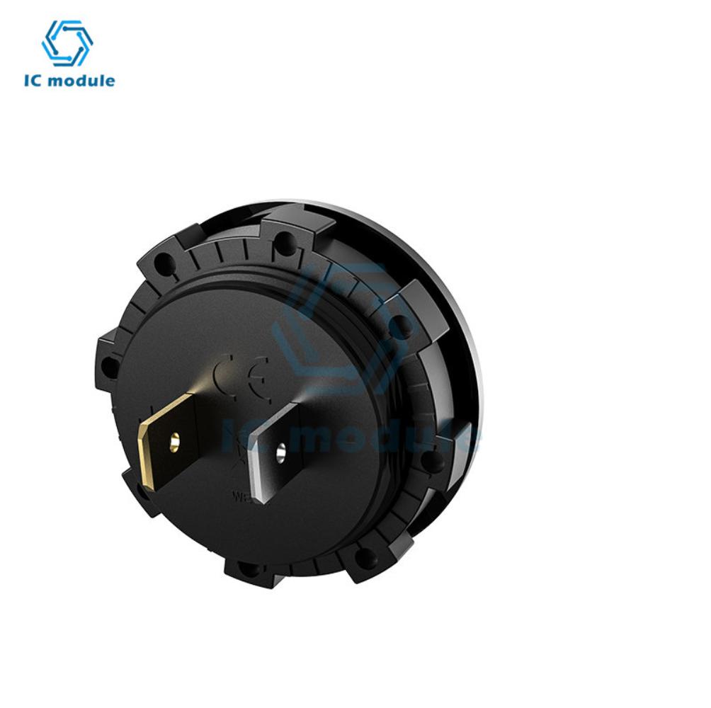 DC 12V LED Digitalanzeige Rundes Voltmeter DC Digitales Auto-Spannungsmessgerät Volt-Detektor Tester Monitor Panel 5 Farben verfügbar