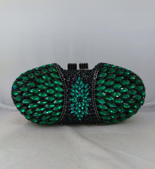 

Boutique De FGG Brown Rhinestones Clutch Bag Luxury Handbags Women Bags Designer Wedding Party Crystal Clutch Evening Purse Mini Clutch