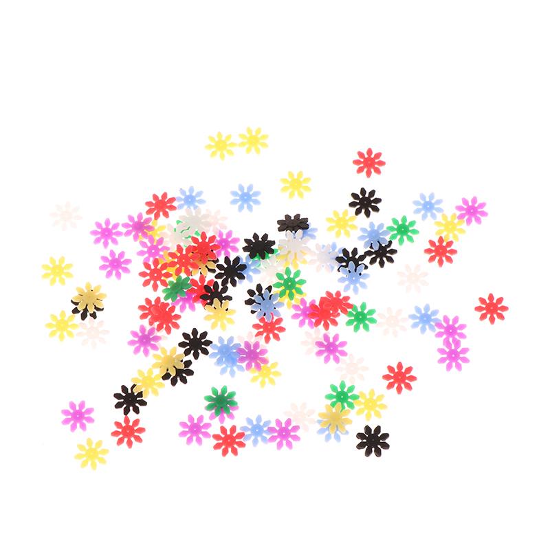 

100 шт. Стопоры для эндодонтических файлов в форме цветка, дезинфекция, ротационные файлы для корневых каналов, счетчик, силиконовые маркировочные кольца для подсчета 100Pcs