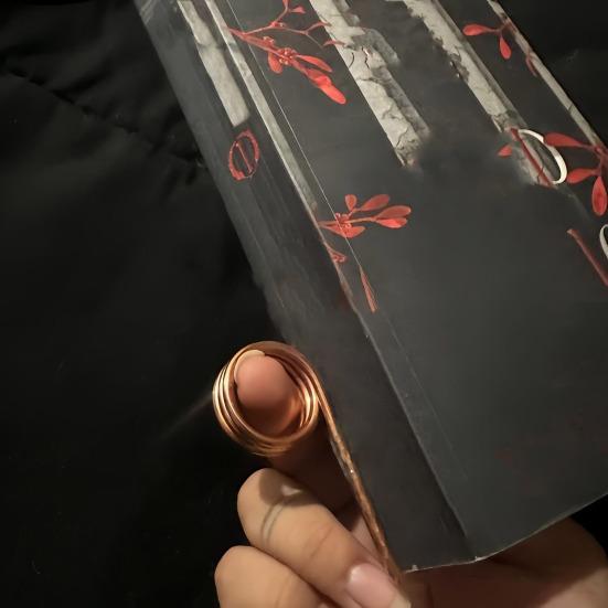 1/2/3Pcs Copper Book Holder Ring Heavy Duty Metal Book Clip Bookmark Ring Lightweight Spiral Wire Book Marker Ring Reading Accessories Book Gifts