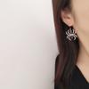 Fashion exaggeration personality dark Gothic punk alloy spider earrings Pendant pendant earrings women's accessories
