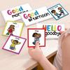 Auchq Morning Meeting Greetings Classroom Chart, Preschool Kindergarten Elementary Teacher Supplies for Classroom Must Haves, Social Greetings for