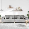 Cloud Grey Sofa 250 X 77 X 76 Cm Fabric