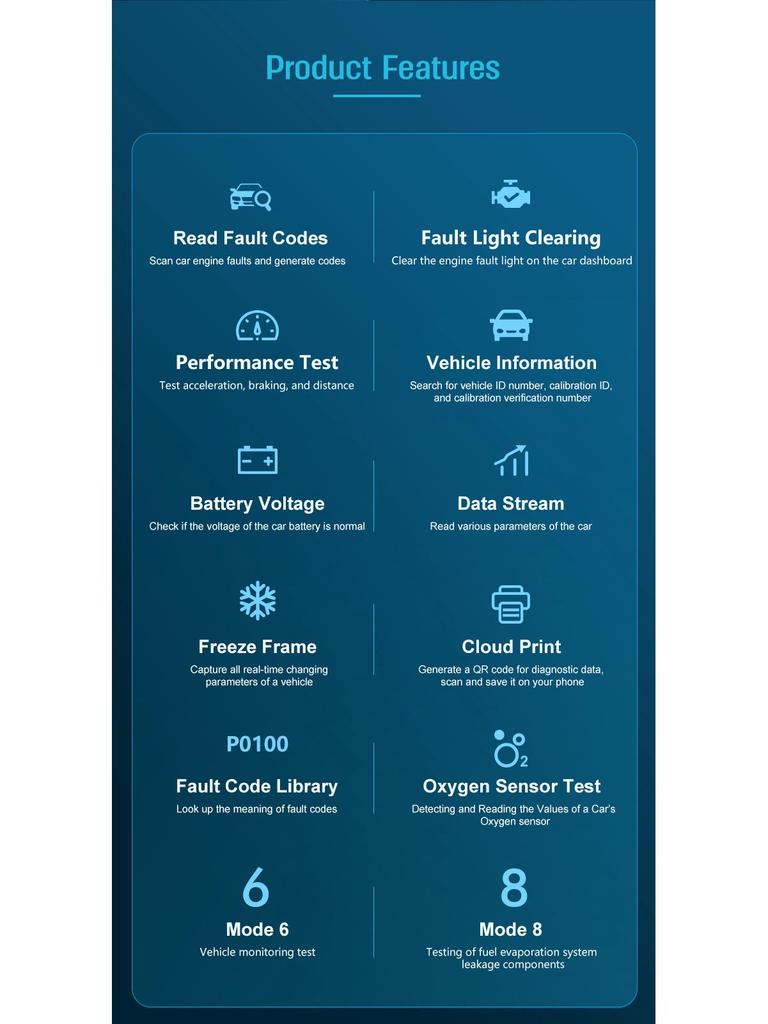 V521 Multifunktionales OBD Auto-Diagnosetool