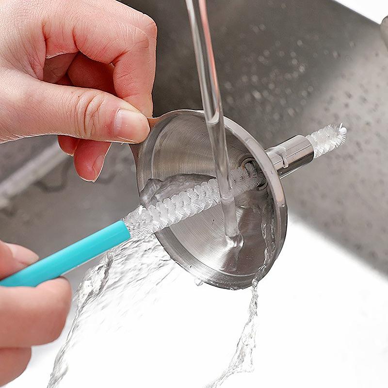 Kitchen Cleaning Brushes Nylon Wire Bottle Straw Brush Household Cleaning Brush Cup Tube Bottle Straw Washing Cleaner Brush Tool
