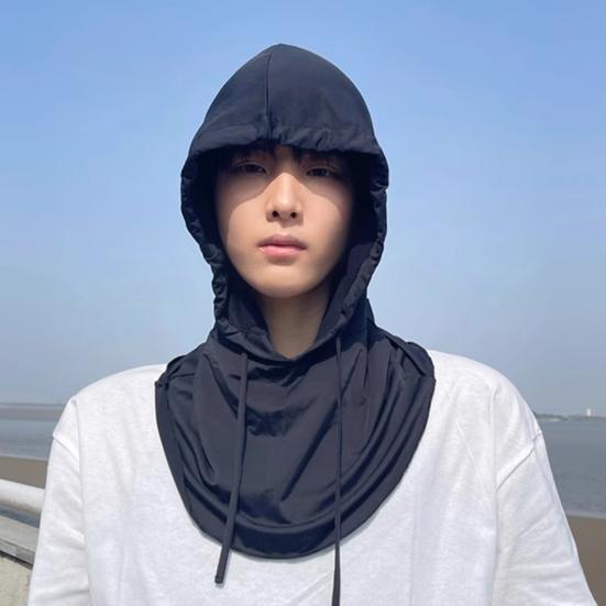 Letní pánská pokrývka hlavy Ledové hedvábí Klobouk se širokou krempou proti slunci s ochranou UPF 50 Nastavitelný střih 3 v 1 Jezdecký klobouk proti slunci s krytím krku