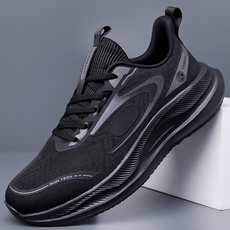 Men's shoes Youth summer mesh breathable running shoes Men's lightweight soft-soled casual sports shoes trend 2025