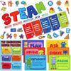 64 Pcs Stem Steam Science Posters Classroom Bulletin Board Decorations Set Science Project Banners Cutouts Bulletin Board for Classroom Teachers Wall