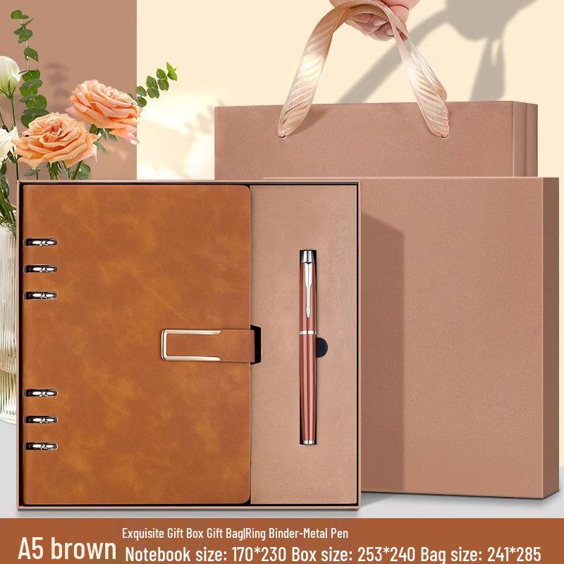 Custom 5-Ring Binder Notebook Gift Set for Students & Professionals