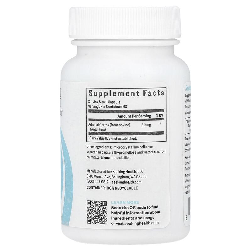 Corteccia Surrenale, 50 mg, 60 Capsule