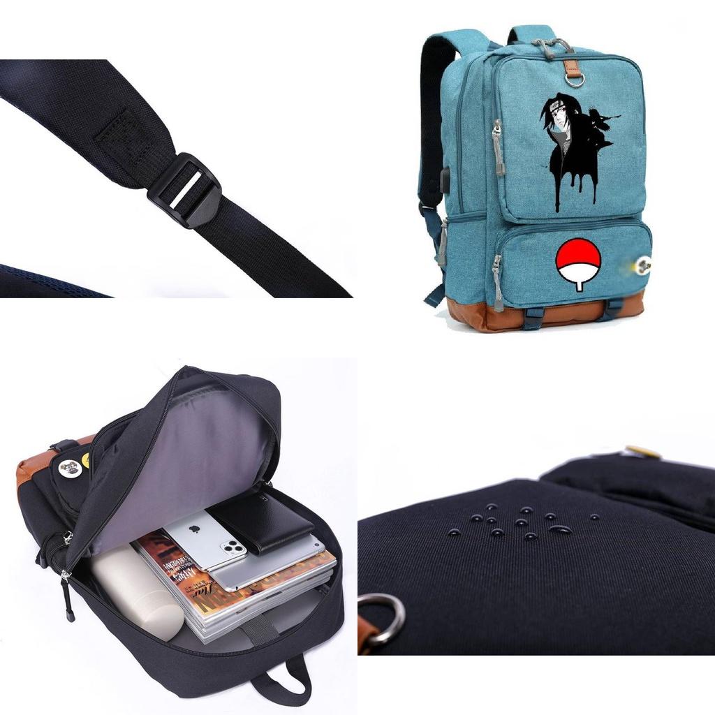 Large Capacity Naruto Backpack With Multicolor Print Design