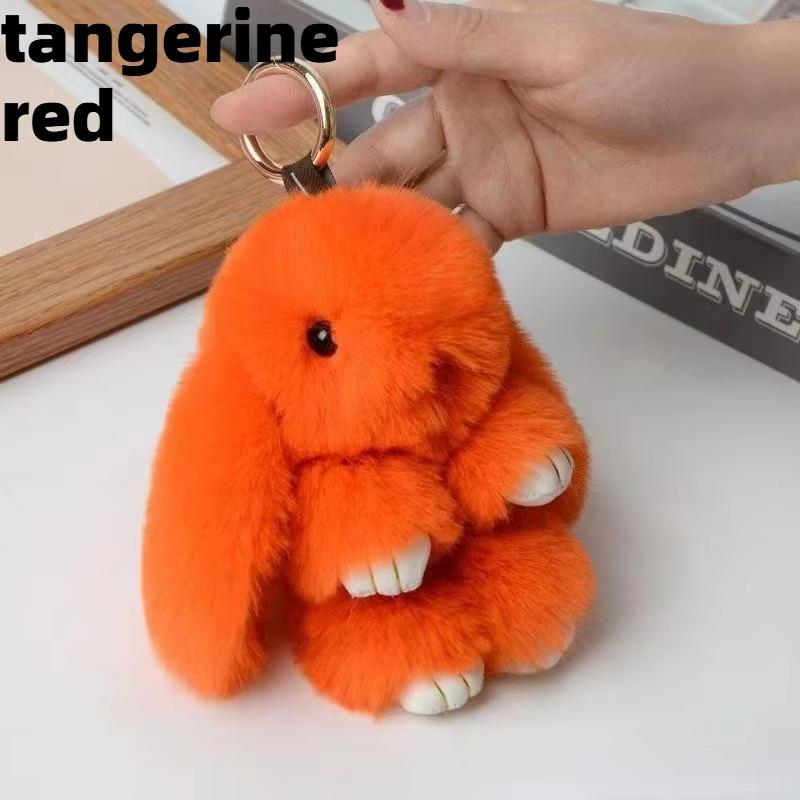 

Gentle Rabbit Pompon Key Chain Portable Pouch Car Decoration Pendant Present Designed For Women Teens great for daily use