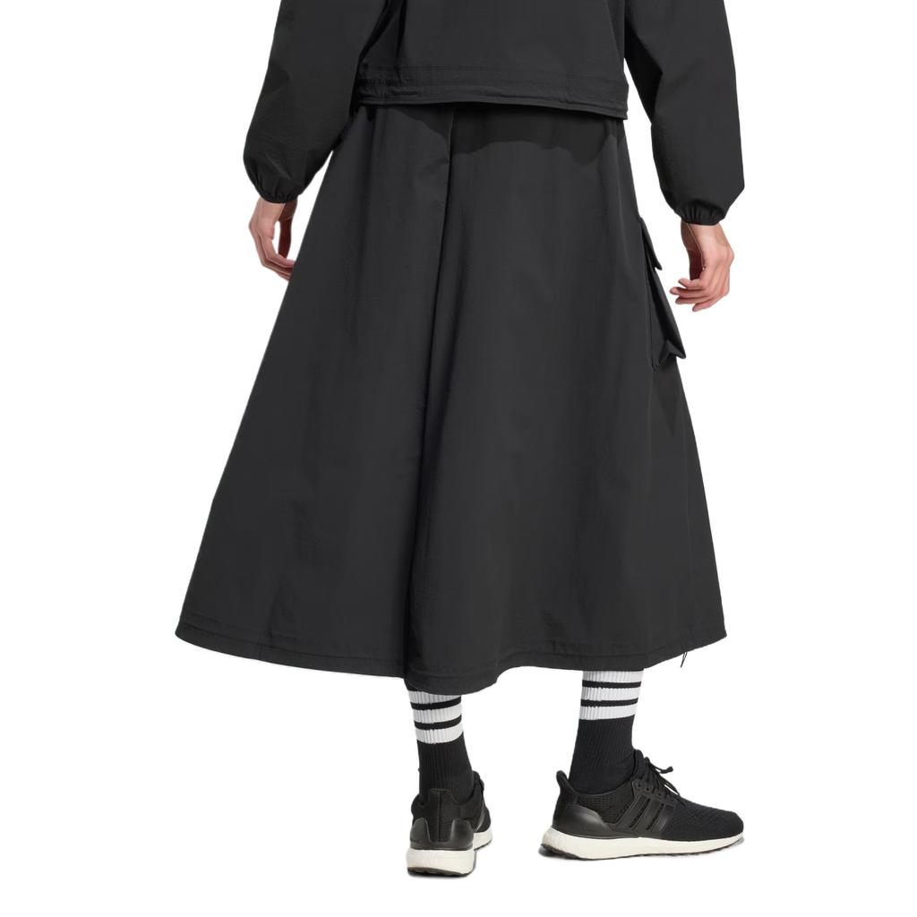 Adidas City Tech Solid Color Comfortable High Waist Cargo Casual Long Skirt Women skirts JM8438