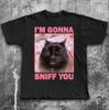 Ich werde dich lustig schnüffeln Katze Meme T-Shirt Geschenk für Frau und Mann, Gehirnfäule Katzen T-Shirt, Alberne Witzgeschenke, Verrücktes T-Shirt, Goofy Ahh T-Shirts