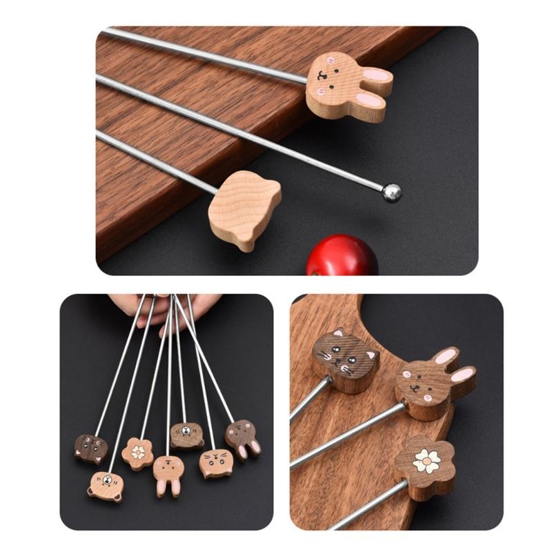 5Pcs Coffee Mixing Stick with Long Handle Elegant Cocktails Stir Stick for Home Use Practical Milk Powder Stirring Rod