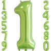 Jumbo Apple Green 40Inch Number Balloon 0-9 Digit Balloons for Baby Shower Globos Birthday Party Decoration Baby Shower Supplies