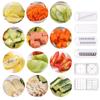 13-piece Kitchen Vegetable Cutter Dicer Shredded Sliced Fruit Divider Upgrade Storage Box for Salad Potato Tomato