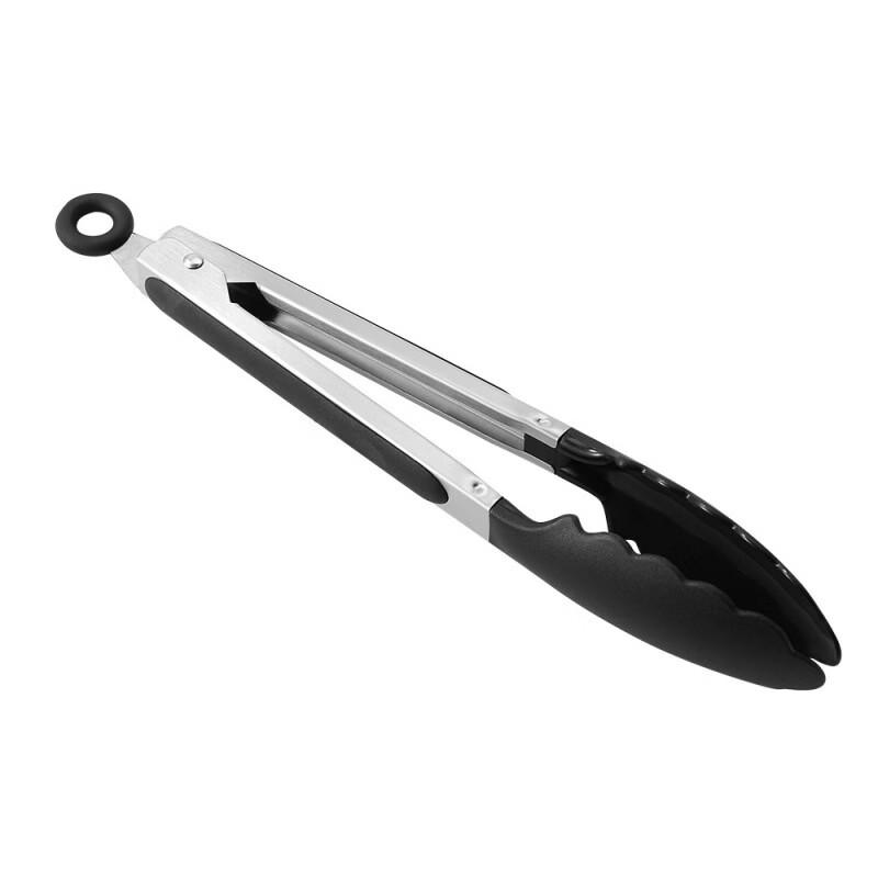 oeny 5-Piece Stainless Steel Nylon Food Tongs Set