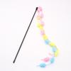 Plush Feather Cat Teaser Stick with Bell - Stress Relief and Fun Self-Entertainment Toy
