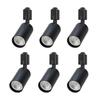 Chiko Electric Spotlight, E11 Base, for Duct Rails, Black  Adjustable Angle  Scandinavian Style  Bulbs Sold Separately (Set of 6)