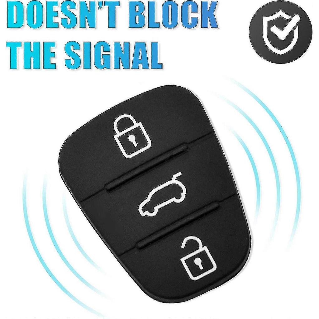 Button Car Remote Control Box With Embedded Rubber Pad Keyboard (black) (1pcs)