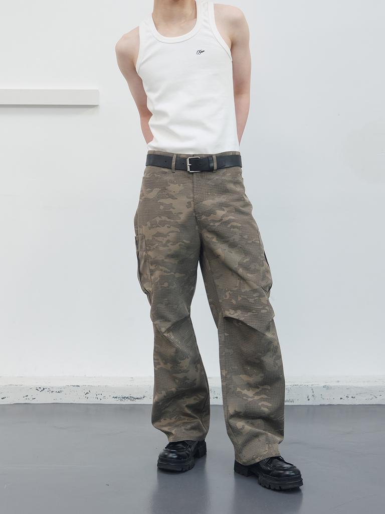 Gijunmaen Reverse Camouflage Pants Sand