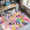 Cartoon animation Pattern Rug, Indoor/Outdoor Mat, for Picnic, Gameroom, Bedroom, Office, Living Room, Home Decor Carpet, Birthday Gift