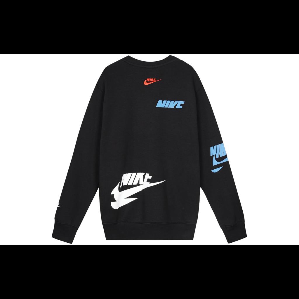 Nike Sportswear Essentials Sweatshirts Men's Black Crew Neck Thickened Regular DM6876-010