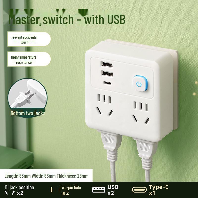 Haushalt Multifunktions USB Stromwandlerleiste