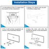 Adjustable Speaker Mounting Bracket Steel Frame Designs Wall Mount Bracket Secure Wall Installation Suitable for Speaker