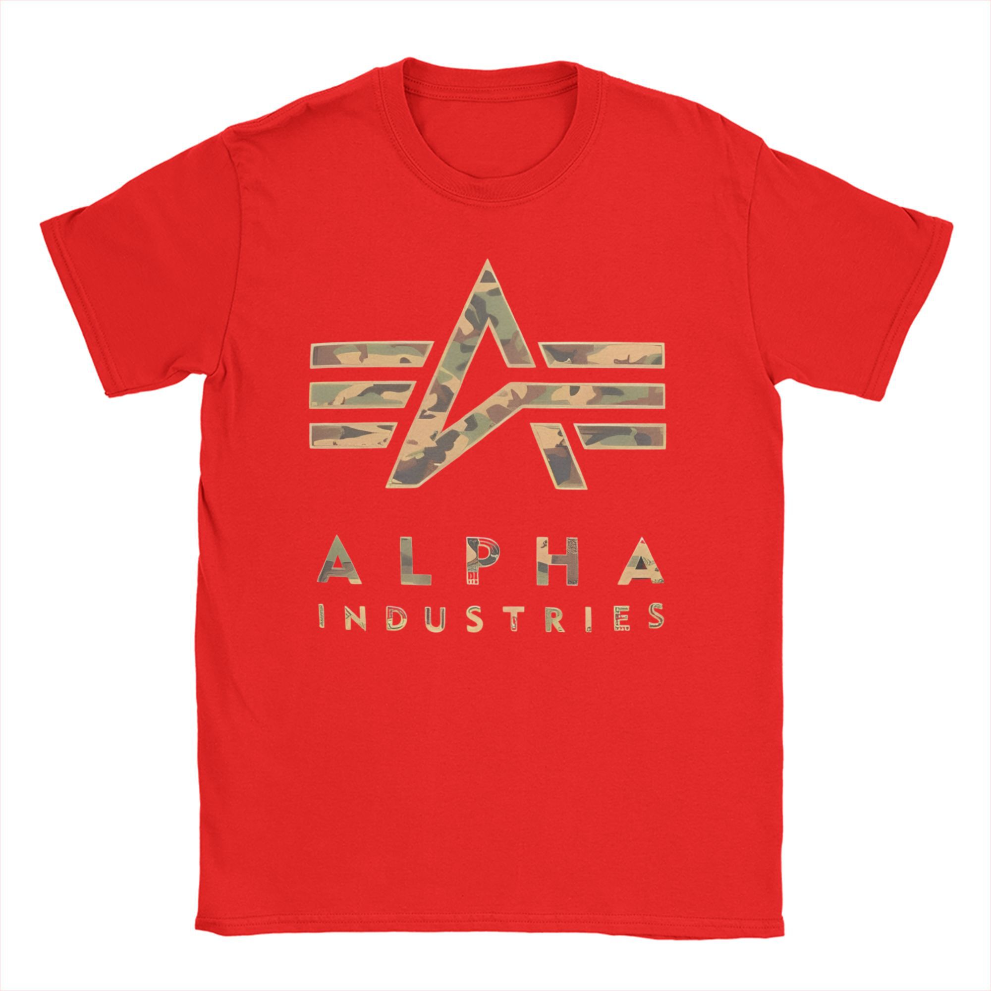 

Alpha Industries Футболка з периферичним візерунком Чоловіки Жінки Круглий виріз Чиста бавовна Футболка Бренд Короткий рукав Футболки Великі розміри Одяг M