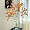 Lifelike Artificial Flower Arrangement - Potted Green Plants for Indoor Decoration in Living or Dining Rooms.
