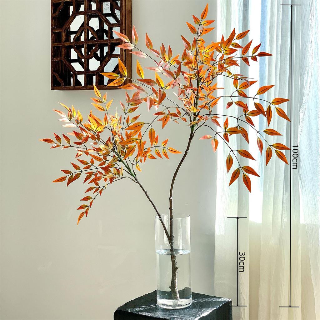 Lifelike Artificial Flower Arrangement - Potted Green Plants for Indoor Decoration in Living or Dining Rooms.