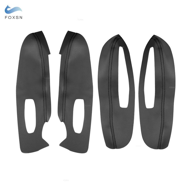 4 buc Huse de cotieră din piele moale pentru Renault Kadjar 2016 2017 2018 Panou cotieră pentru ușă interioară Husă de piele Autocolant Trim cu instrumente