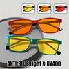 Trendy UV400 Glasses for Women Men Fashion Ultralight Sports Night Vision Glasses Anti Blue Ray Eyewear for Better Sleep Game