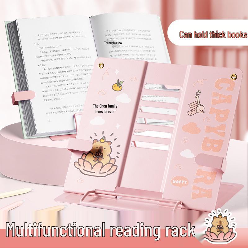 Kaba Bear Adjustable Reading Stand - Multifunctional Metal Book Holder for Students