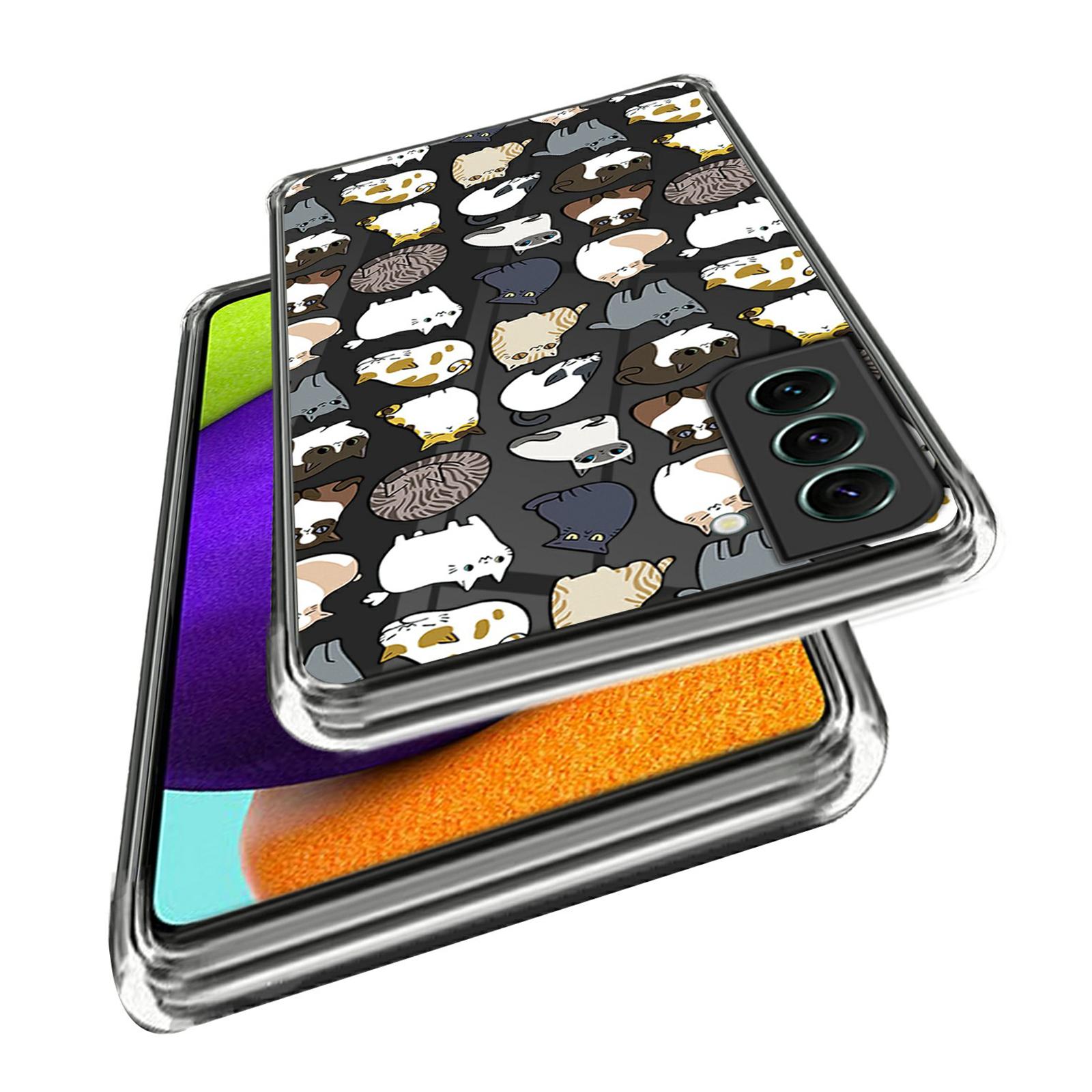 

For Samsung Galaxy S24 TPU Phone Case IMD Pattern Slim Fit Protective Cover Cats