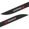 For Peugeot 2pcs Carbon Car Door Side Skirt Sill Stripe Sticker Decals Styling For Peugeot 206 207 208 107 106 205 4008 607 108