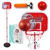 Basketball Set with Ball Standing Basket Adjustable Height Portable
