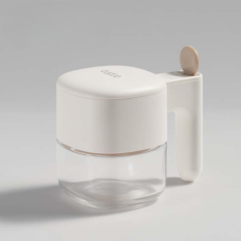 Self-opening Lid Seasoning Box Household Salt Jar Monosodium Glutamate Portioning Bottle Storage Box