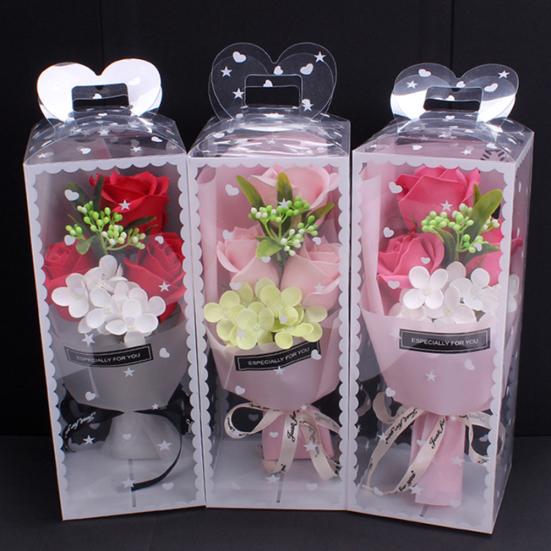 1 Bouquet Artificial Soap Mother Day Rose Flower Valentine Gift Wedding Decor