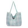 CANVAS Soft Thread Zipper Top-Handle Bags 2025 Fashion Versatile Youth Women's Handbags Large Capacity Patchwork Women's Bags